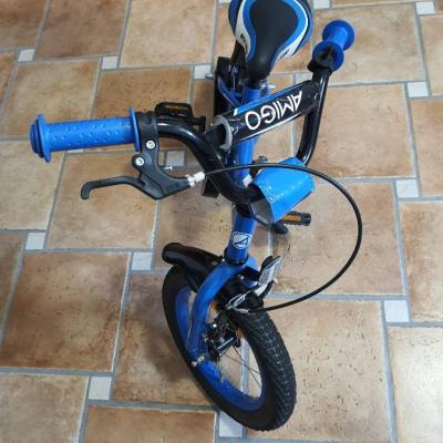 AMIGO TURBO - Kinderfahrrad - 14 Zoll - mit Handbremse, Rücktritt, Top - thumb