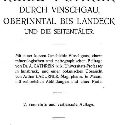 Fridolin Plant's Reise-Führer durch Vinschgau - thumb