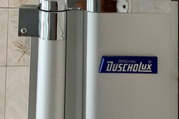 Duscholux Glasduschwand, 3-teilig, für Badewanne