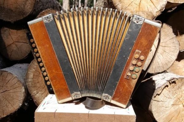 Antike Ziehharmonika über 100 Jahre alt