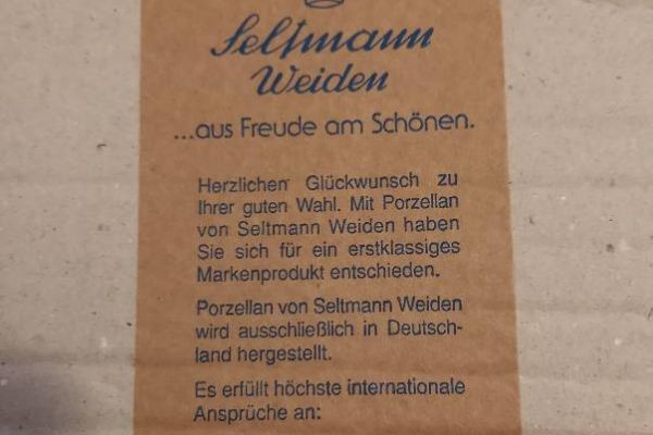 Geschirr ,Seltmann Weiden Porzellan