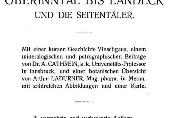 Fridolin Plant's Reise-Führer durch Vinschgau