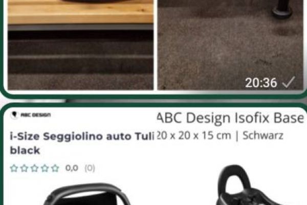 Babyschale und Isofix von Abc design