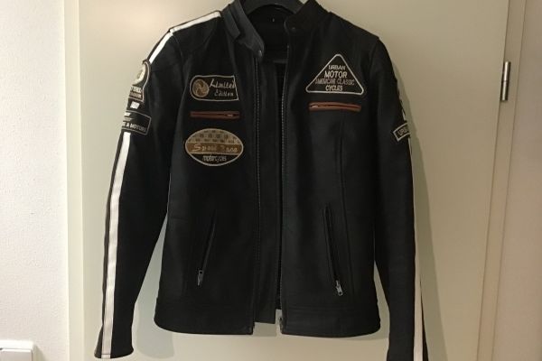 Oldschool Vintage Herren Motorrad Lederjacke Gr.50