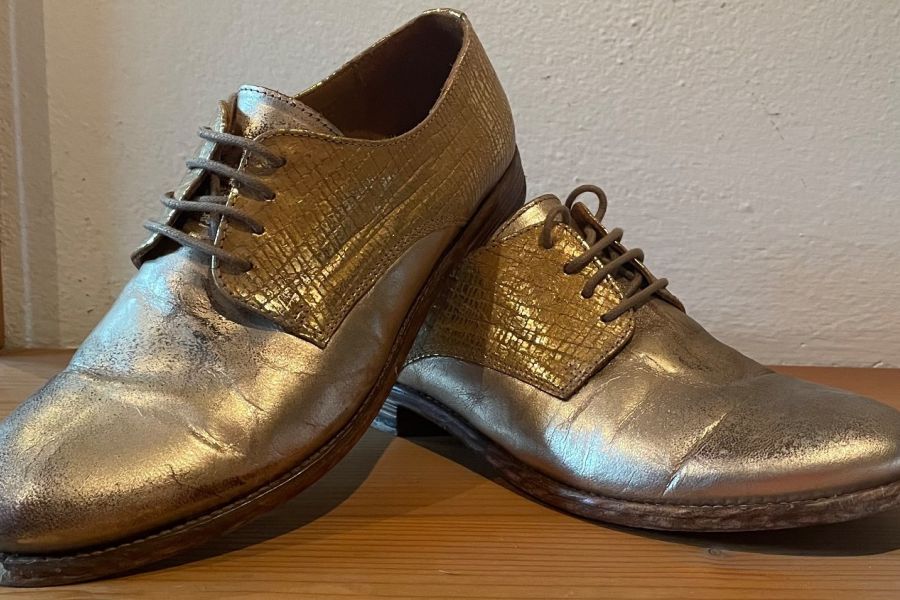 Goldene Lederschuhe - Bild 1