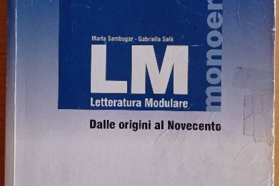 Letteratura modulare, dalle origini al 900 - Marta Sambugar - Bild 1