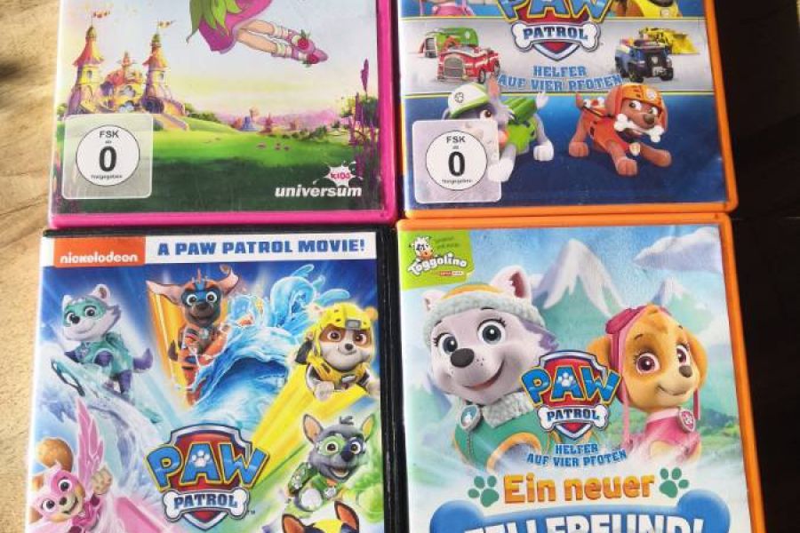 3 DVDs Paw Patrol und 1 DVD Lillifee - Bild 1