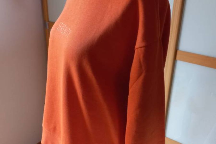 Yoga-Sweatshirt / Felpa orange "Serenity" WIE NEU - Bild 2