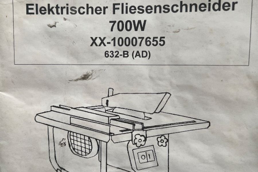 Elektrischer Fliesenschneider - Bild 1