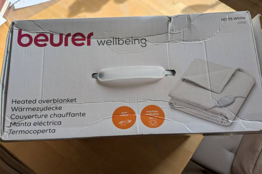 Wärmezudecke Beurer Wellbeing HD 75 White Cosy - Bild 1