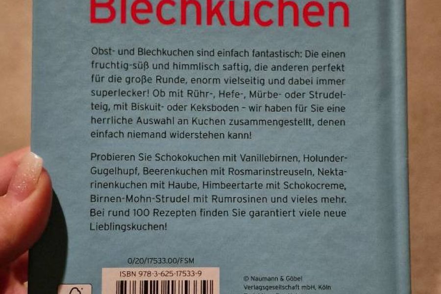 Verkaufe das Kochbuch "Obst und Blechkuchen" - Bild 1