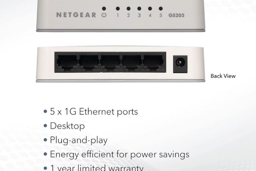 Netgear 5-Port Gigabit Ethernet Switch Neu - Bild 3