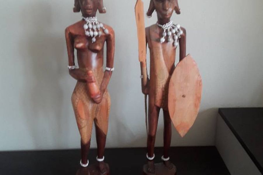 Zwei Afrikanische Holzfigur - Bild 3