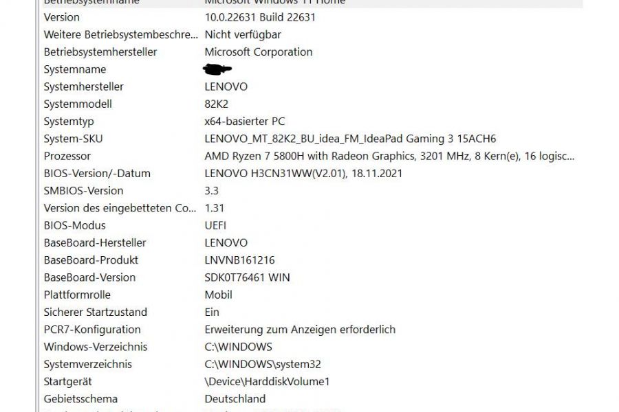 Lenovo IdeaPad Gaming 3 (15ACH6) Laptop - Bild 3