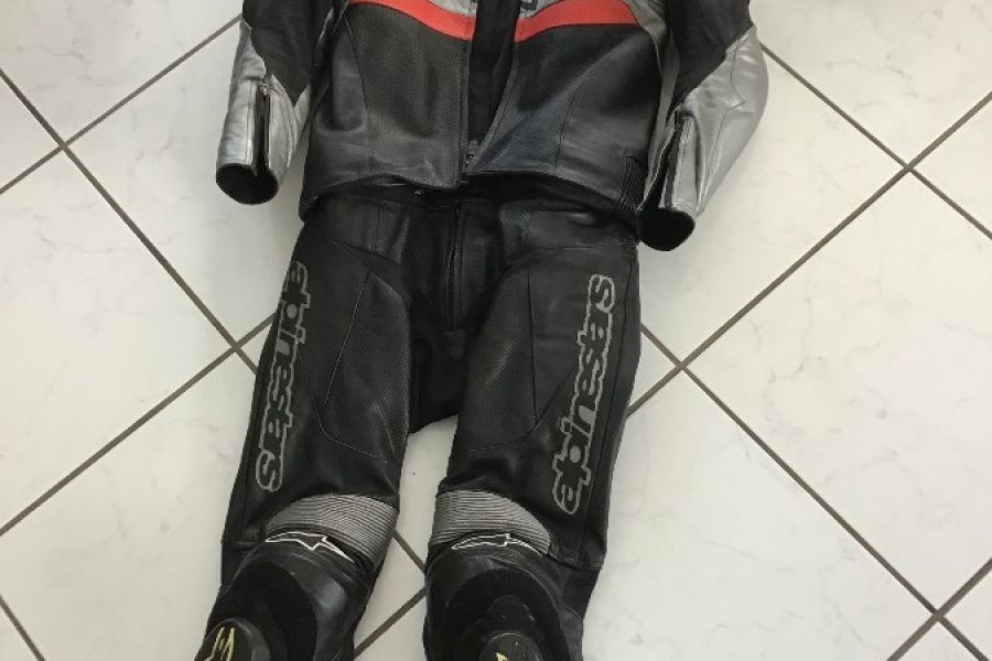 Alpinestars Herren Leder Kombi 2 teilig - Gr.48/50 - Bild 2